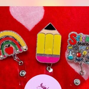 School teacher badge reels